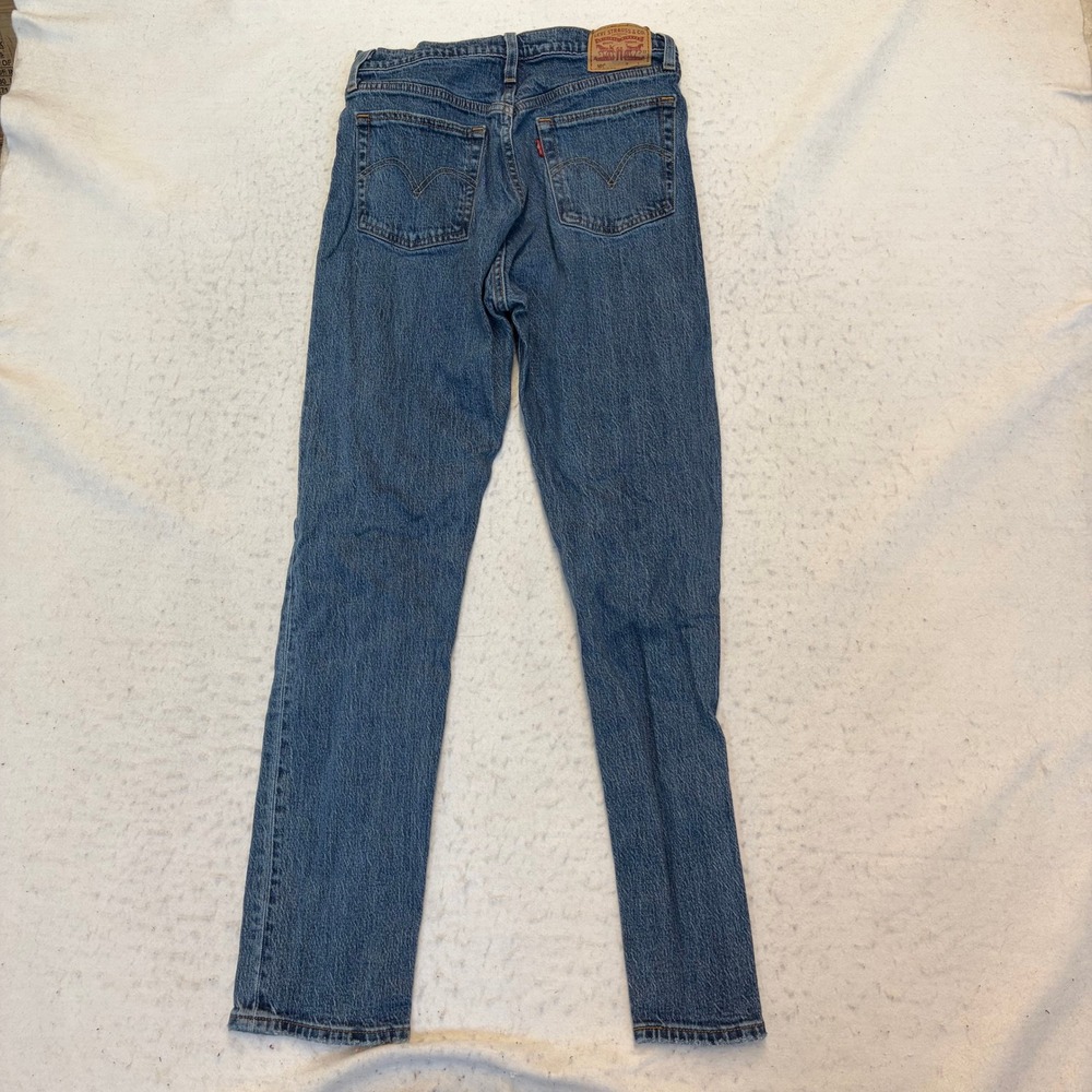 Levi's 501 Original Fit Jeans Mens 29x32 Blue Denim Straight Leg Button Fly